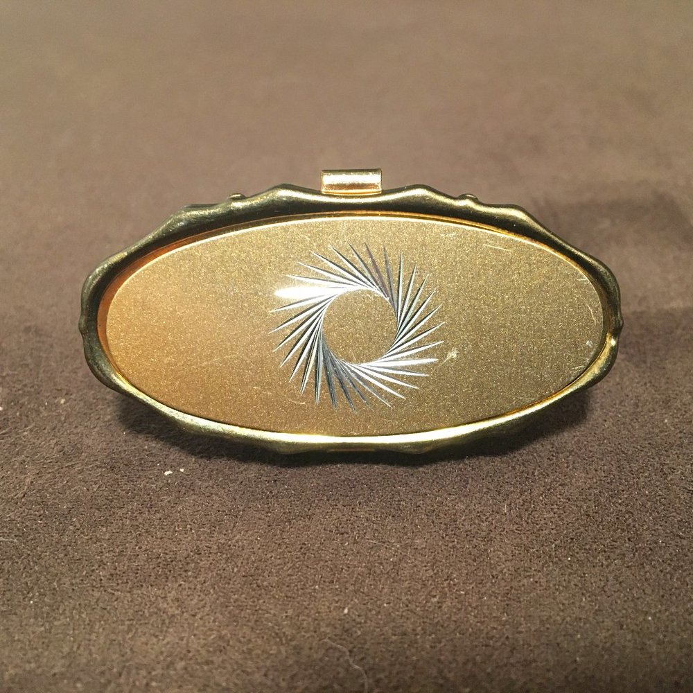 Vintage Retro Lipstick Holder w Mirror Makeup Case